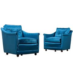 Henredon Club Chairs - Hollywood Regency