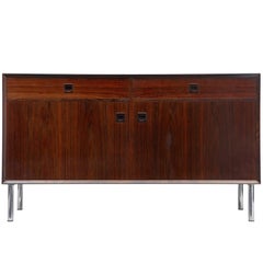 Vintage 1960s Danish Rosewood Buffet Sideboard