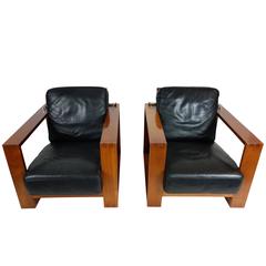 Pair of Vintage Roche Bobois Lounge Chairs from the Trocadero Collection