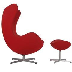 Retro Mid-Century Danish Modern Egg Lounge Chair by Arne Jacobsen for Fritz Hansen