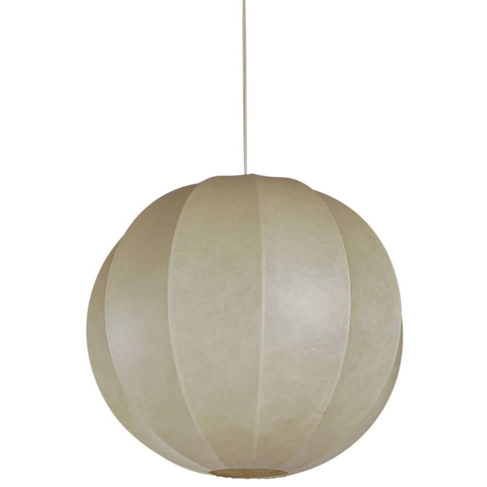Mid-Century Italian Modern Large Cocoon Bubble Pendant Lamp by Castiglioni