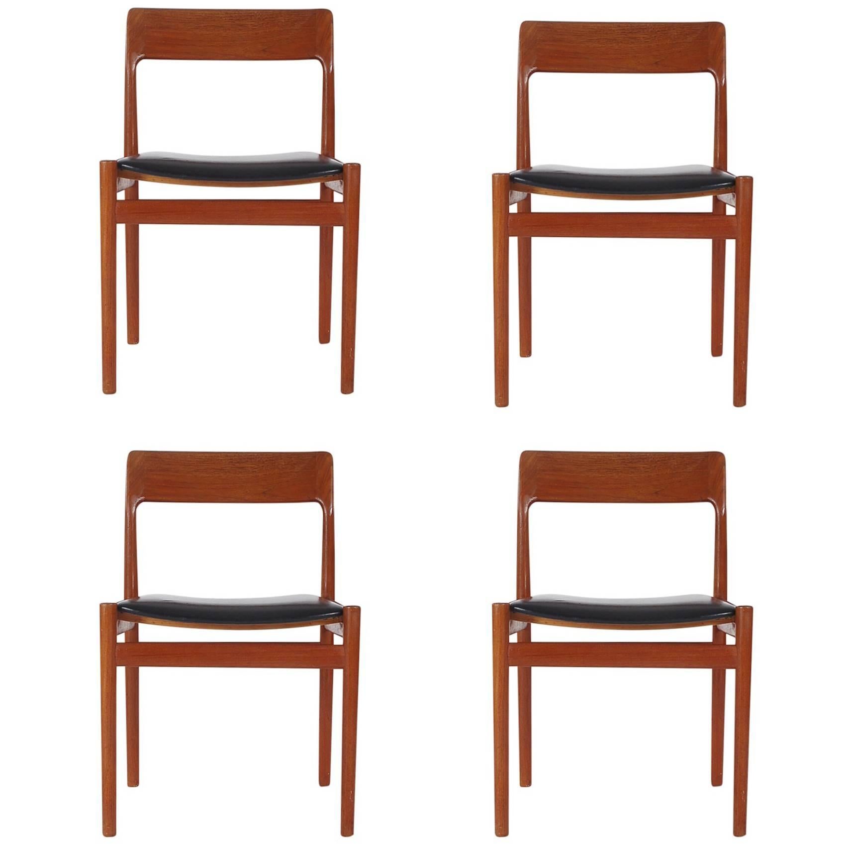 Mid-Century Danish Modern Johannes Norgaard Teak Dining Chairs