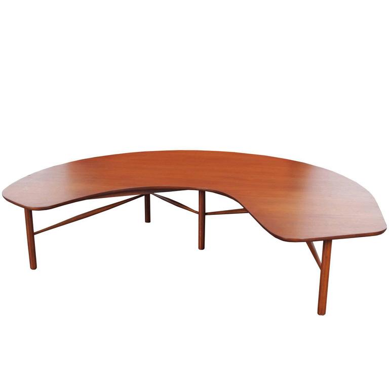 Vintage "Crescent Moon" Coffee Table by Greta M. Grossman at 1stDibs