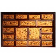 Rare South German Early 17th Century Marquetry Cabinet