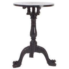 Antique Rare Chinese Carved Rosewood Table or Candle Stand