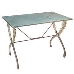 Antique French Swan Cafe Table
