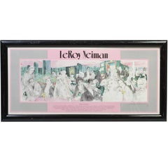 "Polo Lounge" Signed Print by Leroy Neiman