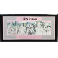 "Polo Lounge" Signed Print by Leroy Neiman 6