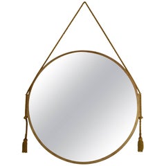 Large Gilt Metal Ruhlmann Style Mirrors