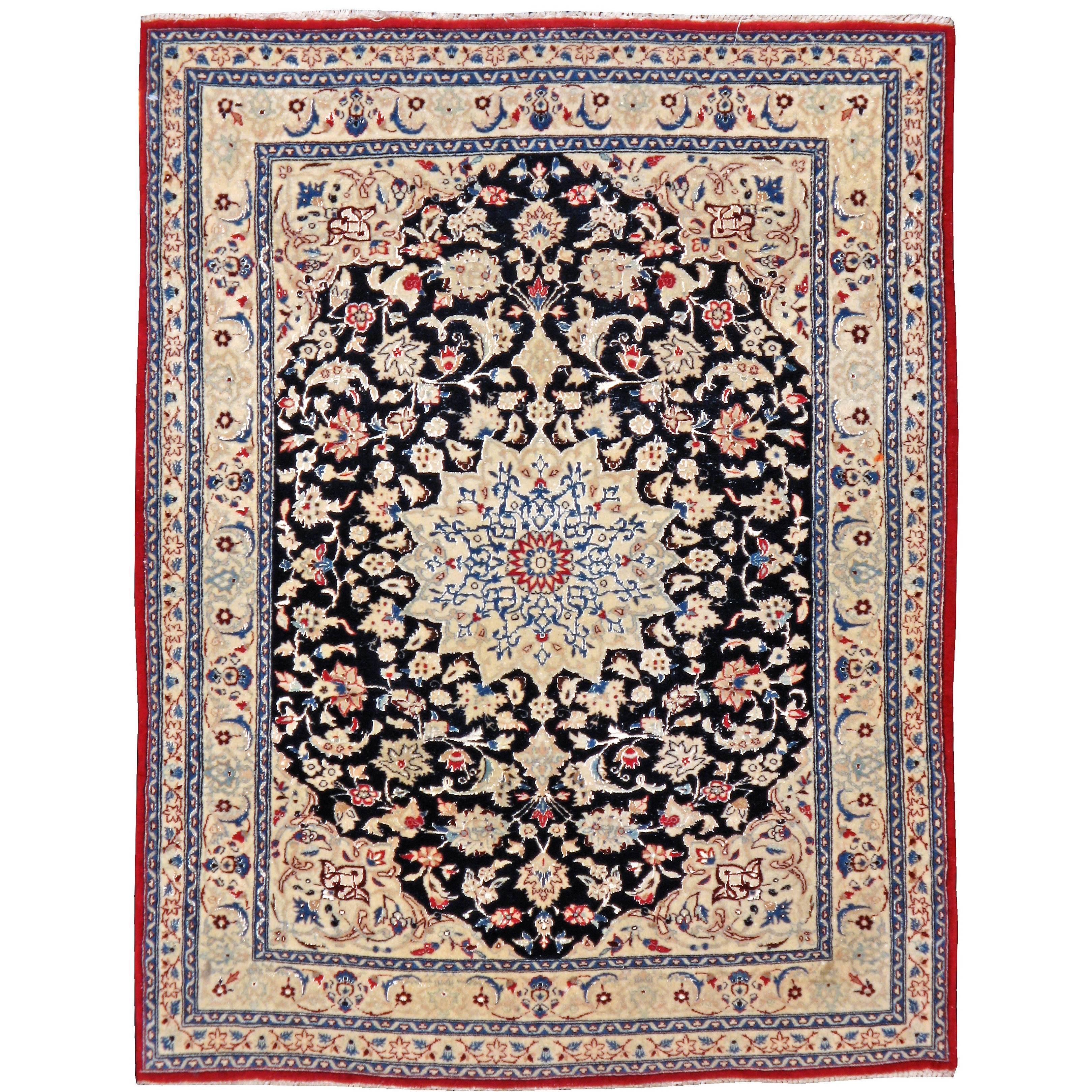 Persischer Nain-Teppich, Vintage im Angebot