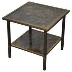 Philip and Kelvin LaVerne Bronze Side Table