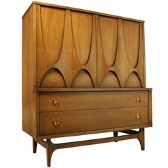 Mid-Century Modern Broyhill Brasilia 6130-41 Door Chest, Gentleman’s Chest