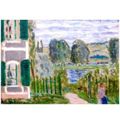 Eugene Durenne, Maison De La Carriere Verte, Seine, 1910, Gouache on Paper