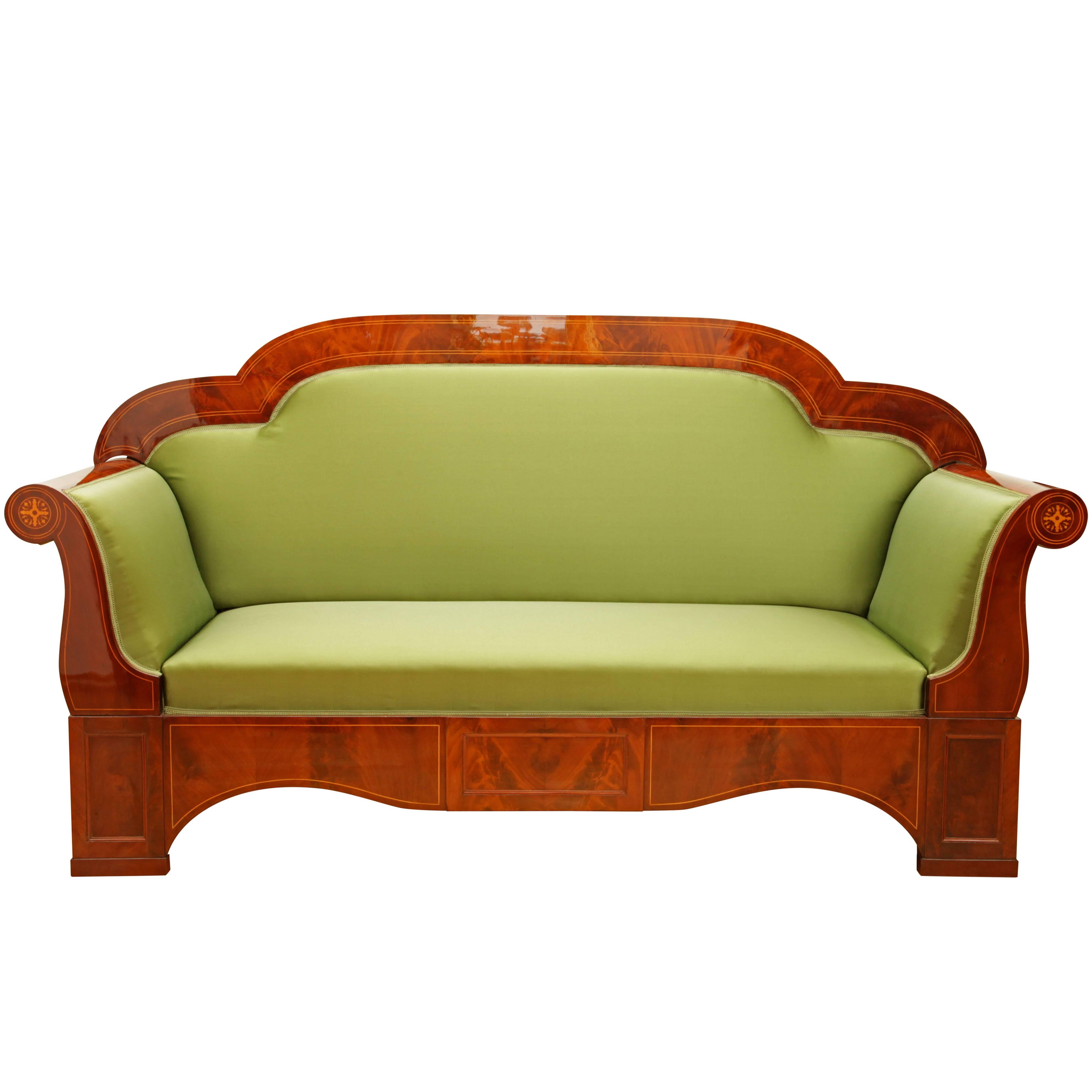 Biedermeier Sofa, circa 1830 at 1stDibs | bidermeier sofa, s shaped loveseat