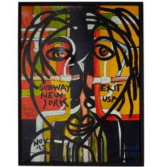 Peter Keil, 'Subway Exit, New York, USA', Oil on Canvas, Signed