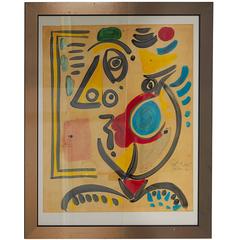 Peter Keil, 'Palma', Oil on Paper, Signed and Framed