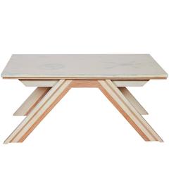 Beni Studio 'The Bridge' Coffee Table in Oak and Parchment 11
