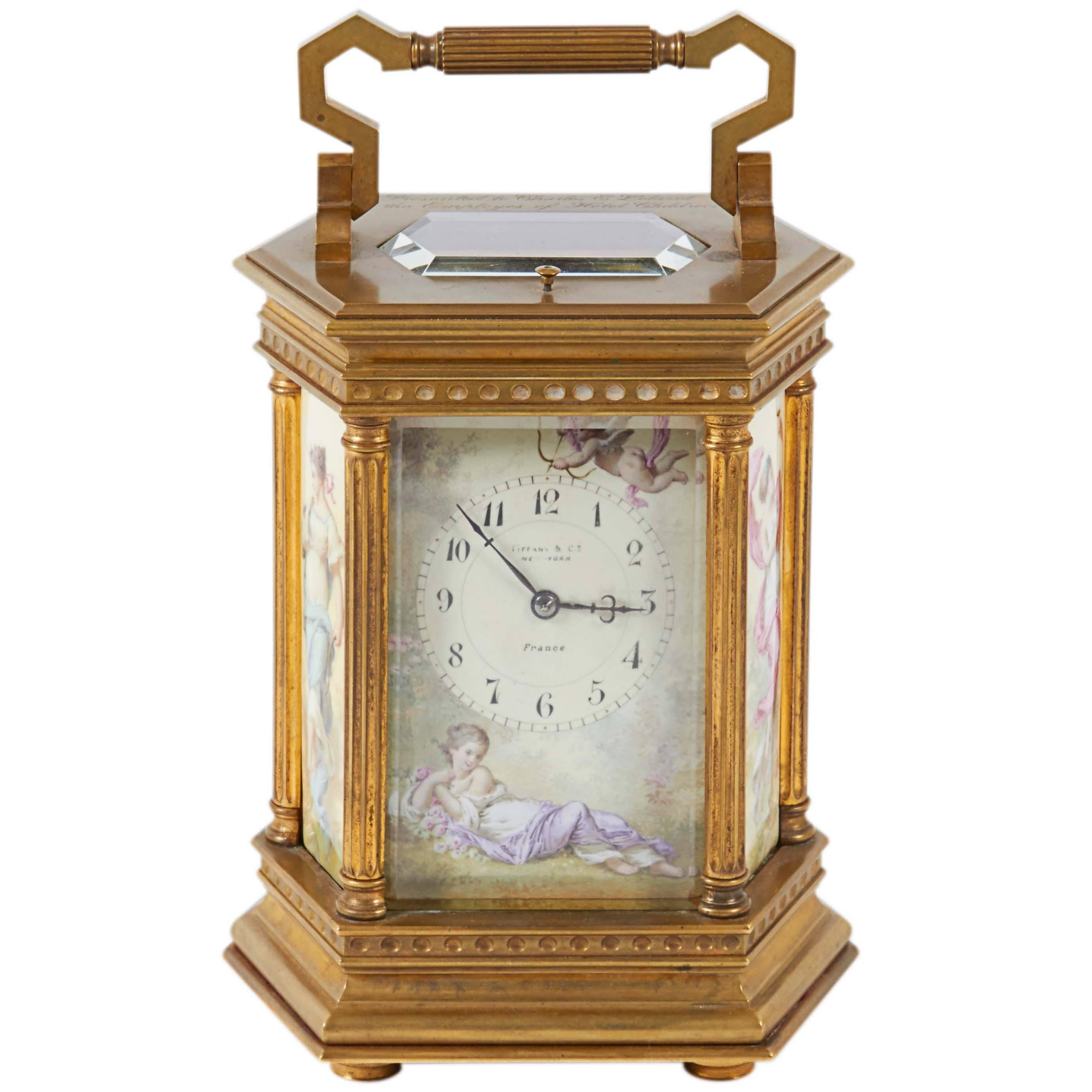 Tiffany & Co. French Neoclassical Style Repeater Carriage Clock