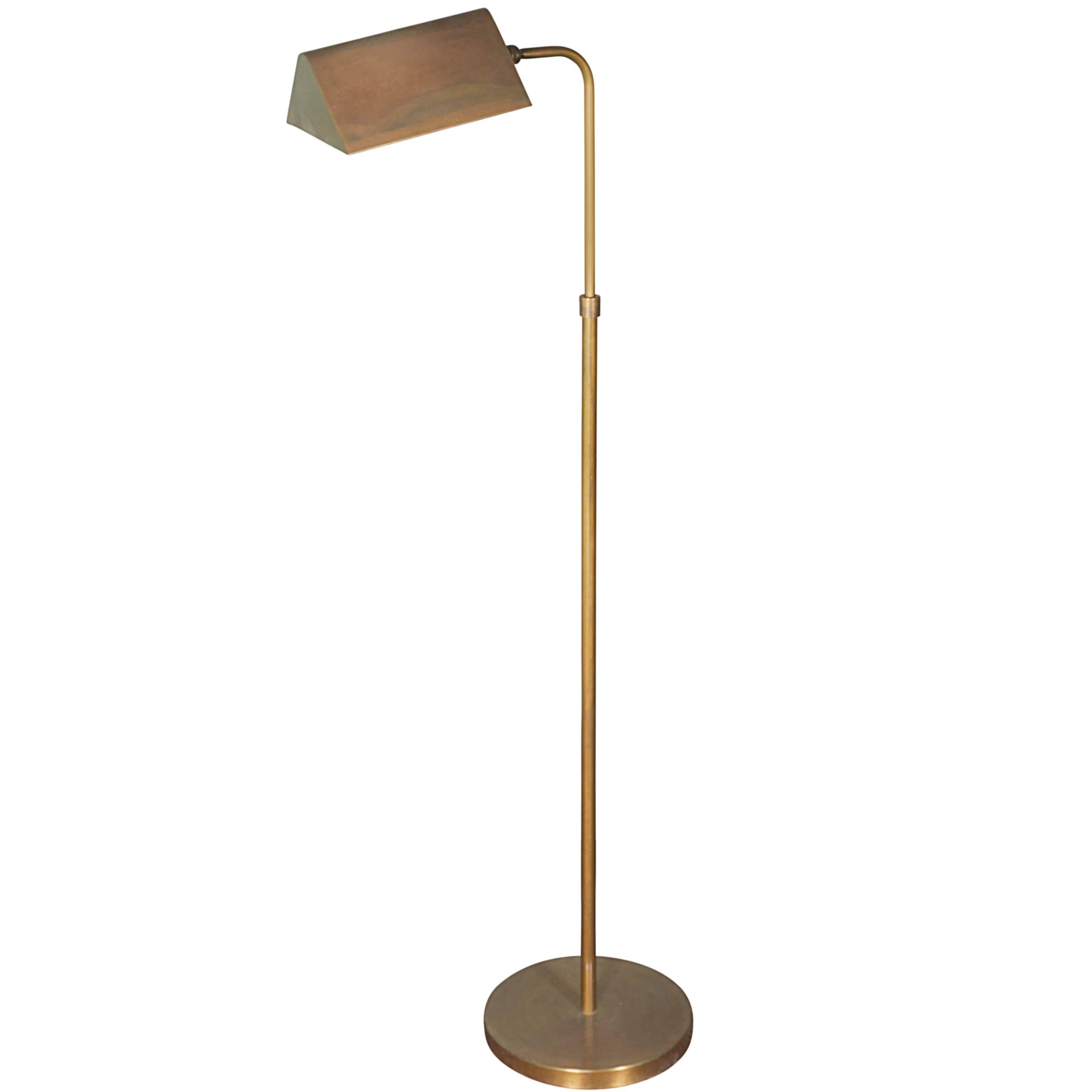 1960s Adjustable Floor Lamp in Brass
