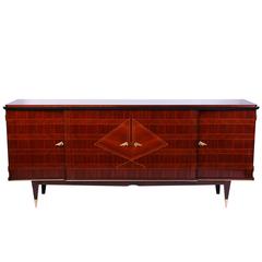 Vintage Wonderful French Art Deco Buffet or Sideboard in Frame Mahogany