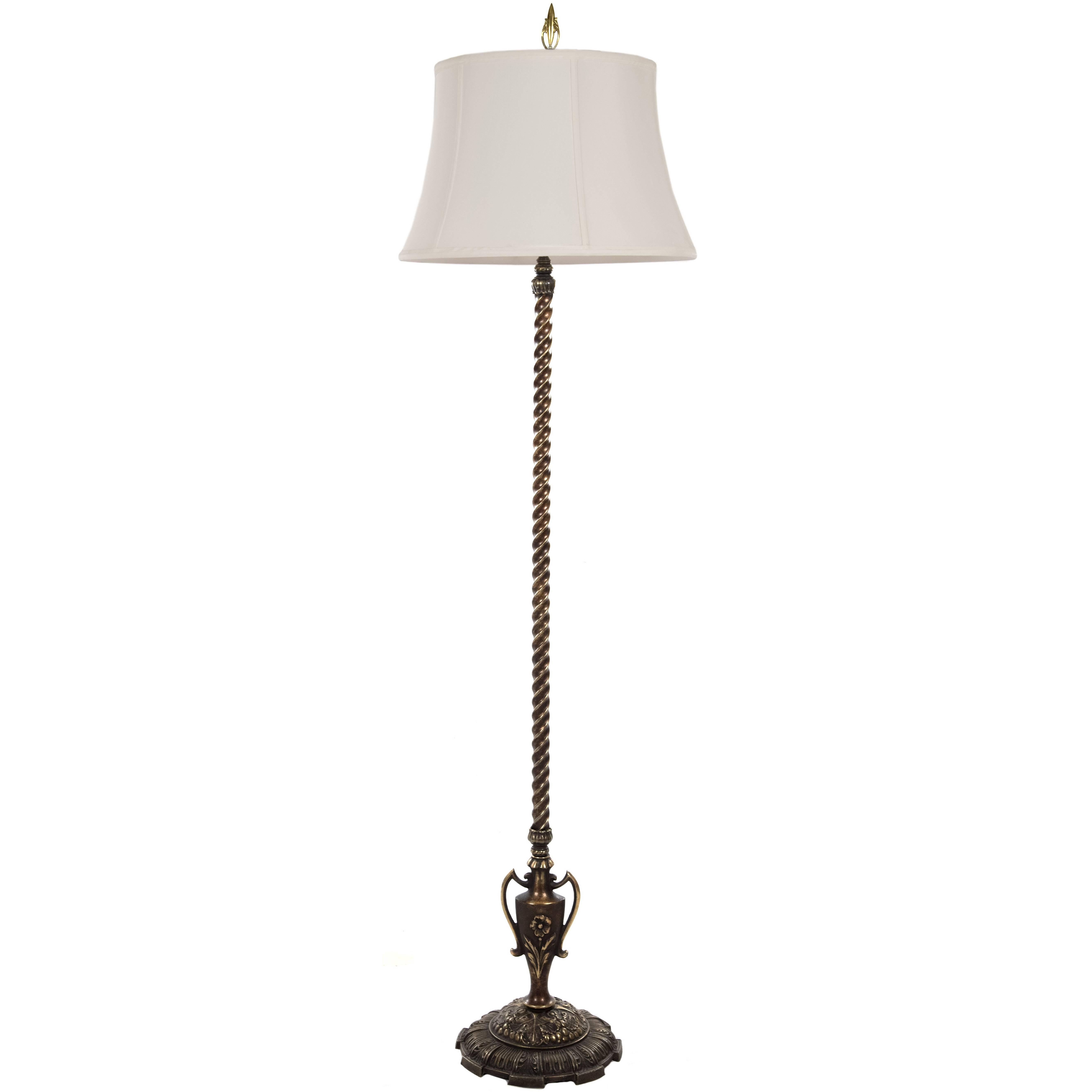 Neoclassical Bronze Floor Lamp