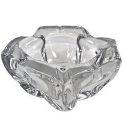 daum crystal ashtray Daum France Abstract Crystal Ashtray