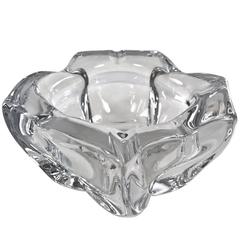 Daum France Abstract Crystal Ashtray