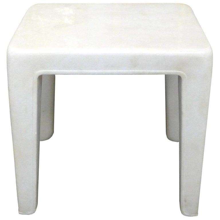 Spectacular Carved Solid Marble Occasional Table For Sale