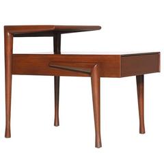 John Keal Two-Tier Side Table for Brown Saltman