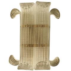 Italian Murano Smoky Glass Leaves Sconces by Barovier e Toso 11