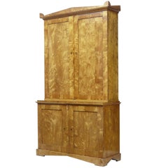 Fine Quality Swedish 19th Century Birch Cabinet