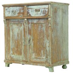 19th Century Painted Swedish Pine Cupboard Cabinet 3