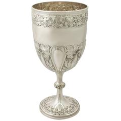 Antique Victorian Sterling Silver Presentation Cup