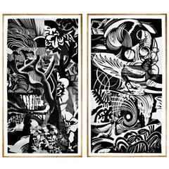 Monumental Scratchboard Artwork by Kirk Leclaire