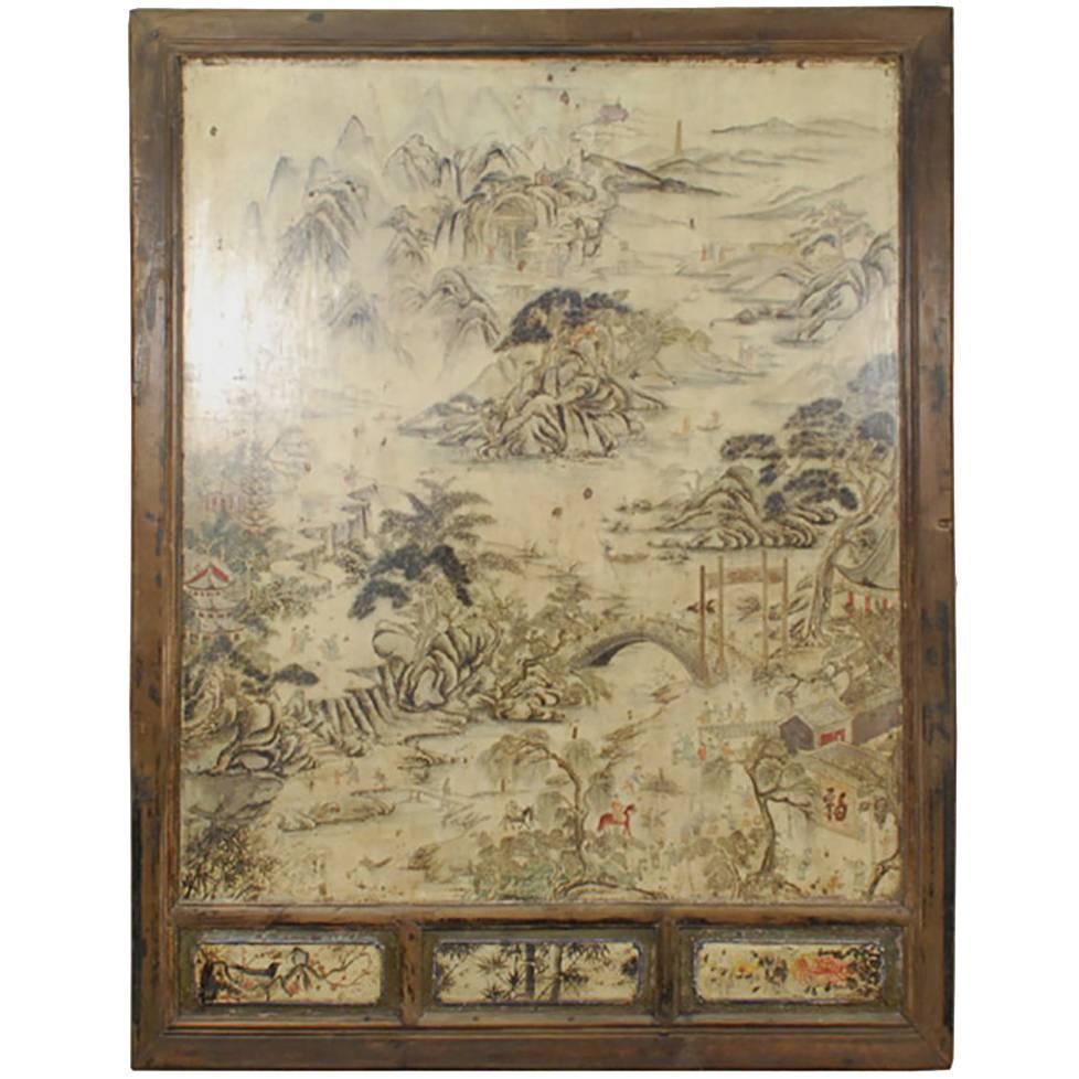 19th Century Chinese Folk Landscape Painting