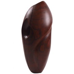 Mid-Century Carved Solid  Rosewood Organic Sculpture