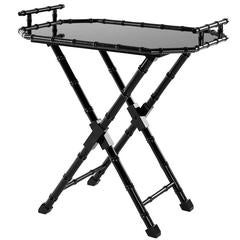 Bamboo Butler Tray in Mahogany Black Finish 6