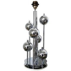 Italian Mid-Century Chrome Table Lamp by Sciolari 12