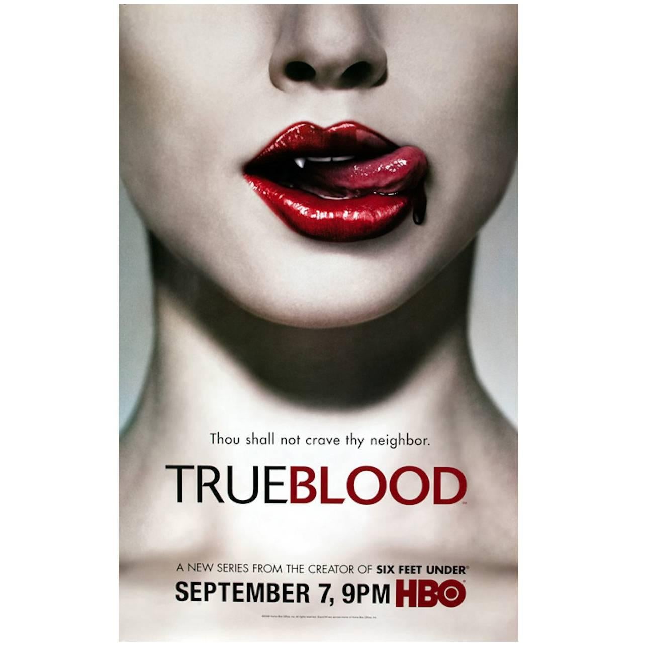 Large "TRUE BLOOD" HBO Poster For Sale