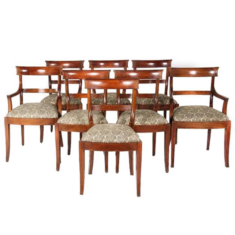 Set of Eight Early 20th Century Dining Chairs