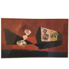 Expressionist Abstract Painting by Richard Harrison Crist, 1950s 5