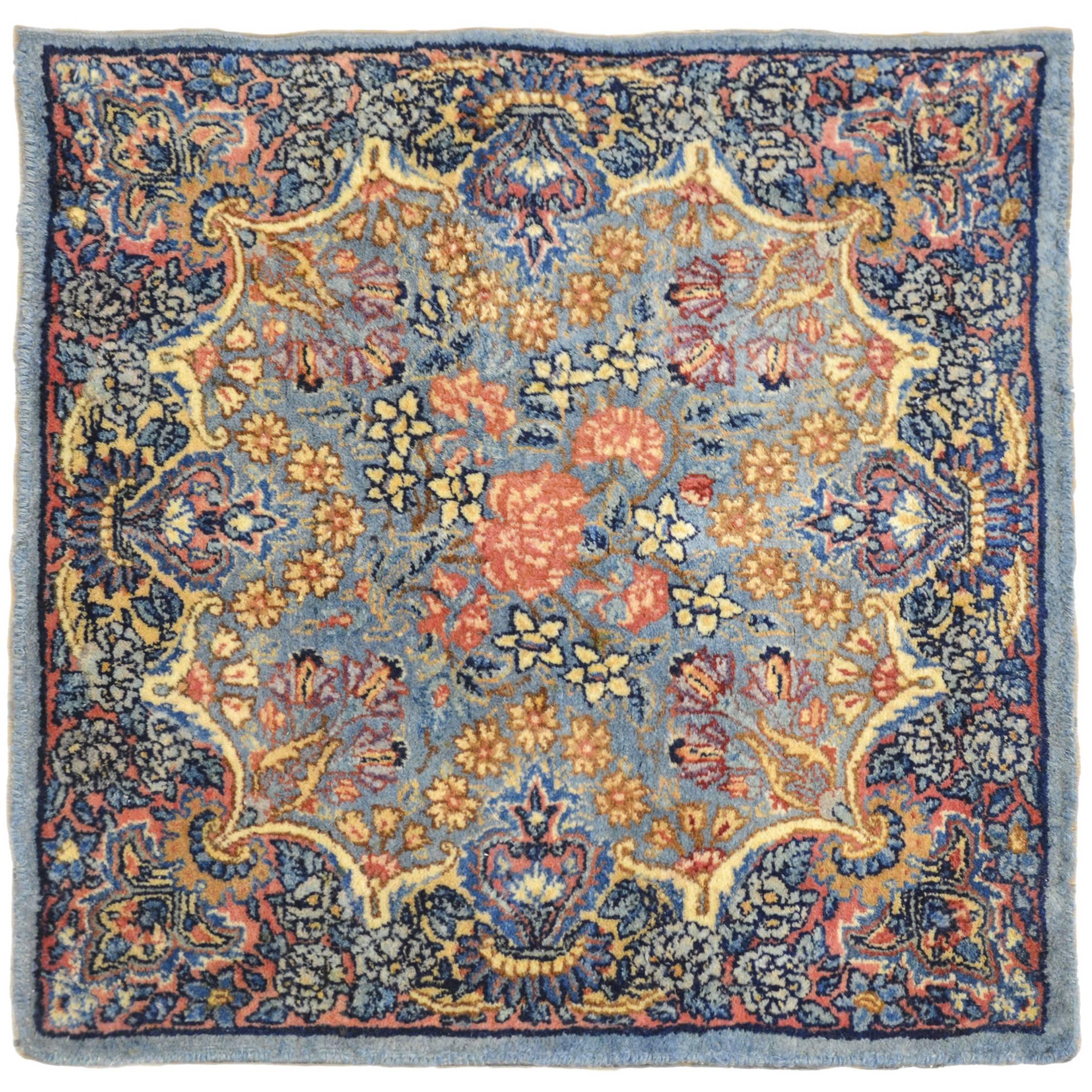 Petite Early 20th Century Kirman Mat Rug