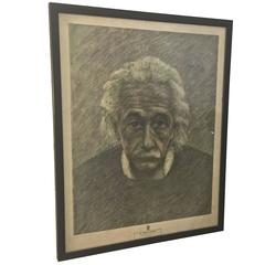 1950s New York Graphic Society Print of Albert Einstein