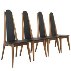Set of Four Mid-Century Modern Atomic Dining Chairs