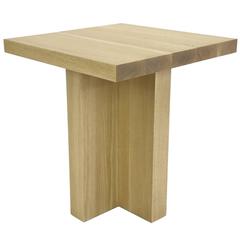 Shimna White Oak Square Side Table 1