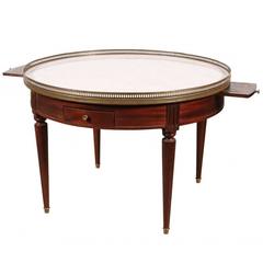 Marble-Top Bouillotte Table