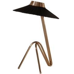 Freevolle table lamp glossy brass finishing and black linen shade 12