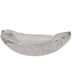 Laliqueart Deco Frosted Crystal Centrepiece Bowl 12