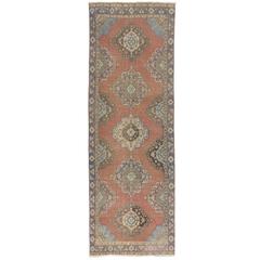 Vintage Turkish Oushak Runner 11