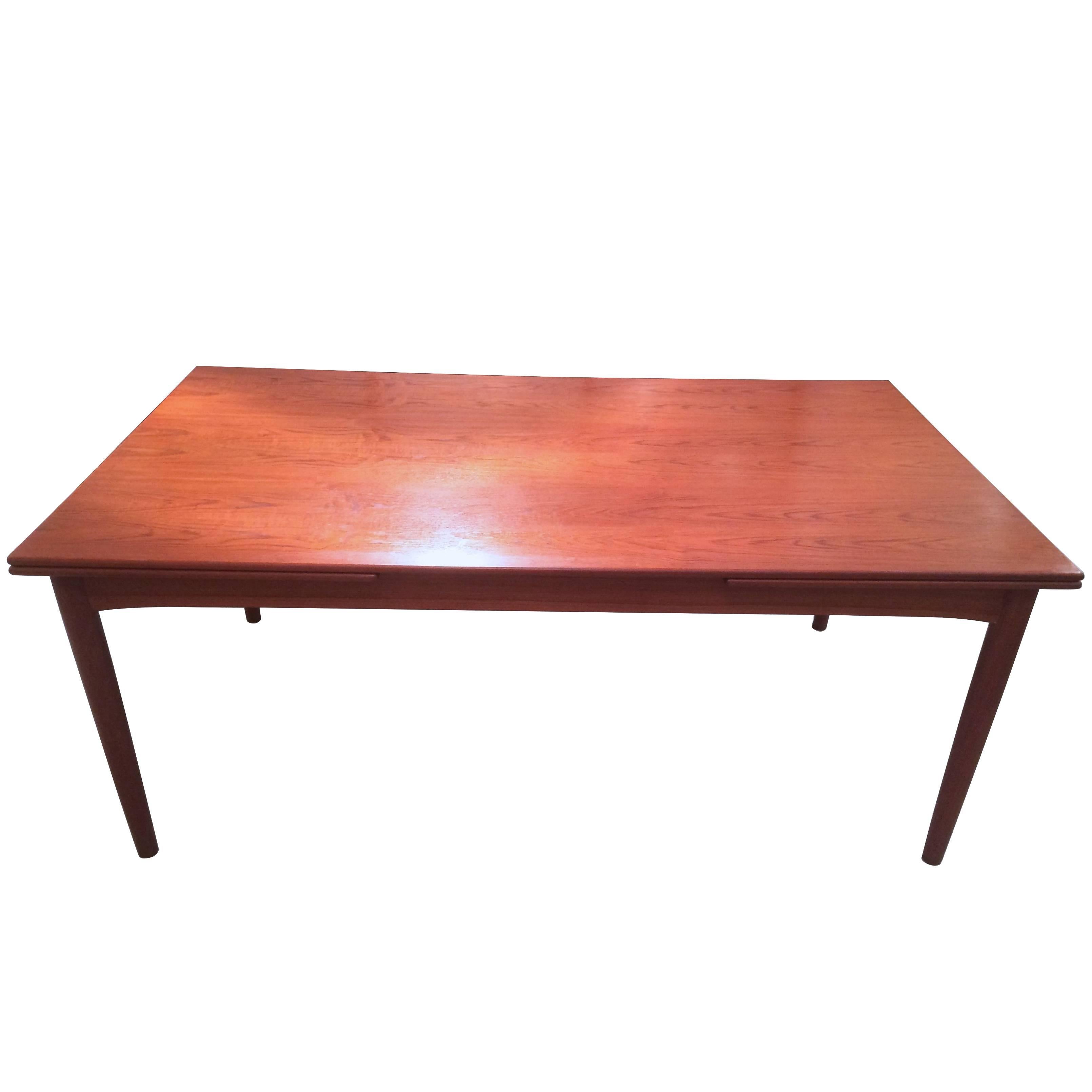 Danish Teak Extendable Dining Table